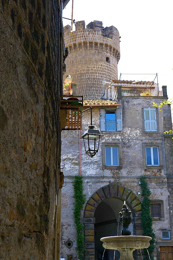 Picturesque Courtyard in Bagnaia Italy